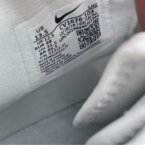 Nike Air Jordan Alpha Menace Pro 2 Mid SMU P Football Cleats CV1676-103 Sz 13.5 - Picture 10 of 10